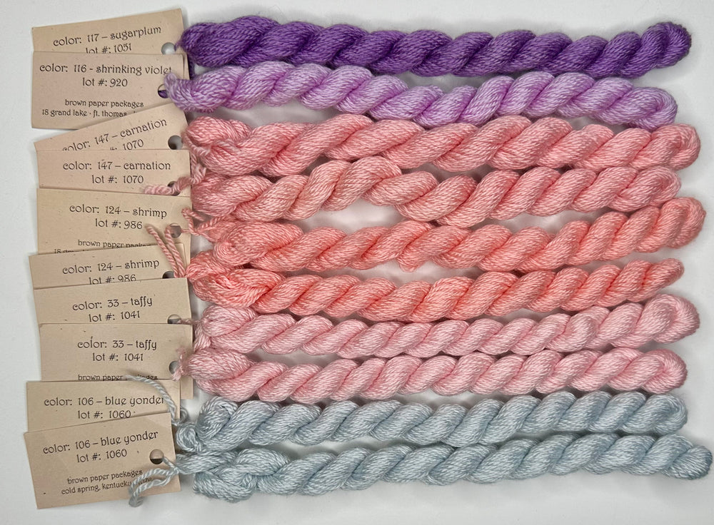 10 skeins of Silk & Ivory