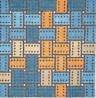 Woven Ribbon Square - Leather
