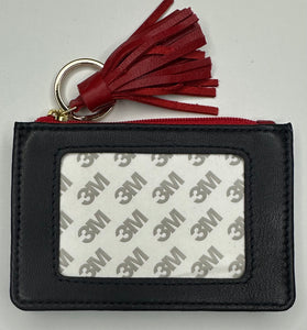 Self Finishing Butterfly Wallet - Navy/Red