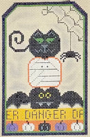 Halloween Danger Tag with stitch guide

