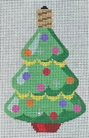 Retro Christmas Bulb - Tree with stitch guide
