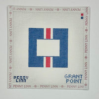 Blue Square Red/White Stripe Insert