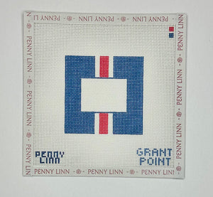 Blue Square Red/White Stripe Insert