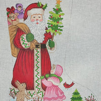 Girl with Santa Stocking