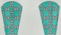 Moroccan Tile on Teal Scissors Case
