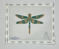 Dragonfly - Gold & Green
