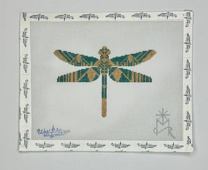 Dragonfly - Gold & Green