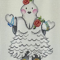 Ghost Girl with Ruffled Dress