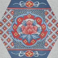 Imari Design - Six-sided with Flower