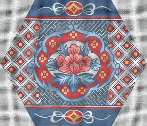 Imari Design - Six-sided with Flower