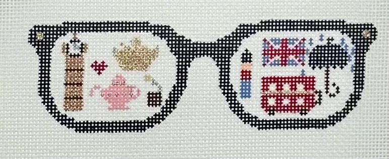 London Vacation Glasses with stitch guide