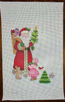 Girl with Santa Stocking
