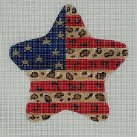Leopard Print Flag Small Star
