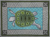 Tortoise Geometric Blue and Green
