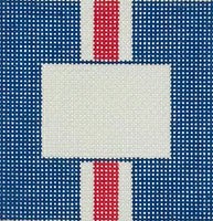 Blue Square Red/White Stripe Insert
