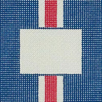 Blue Square Red/White Stripe Insert