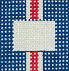 Blue Square Red/White Stripe Insert