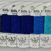7 cards of Silk Lame Braid 18ct