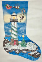 Santa & the Lighthouse Stocking
