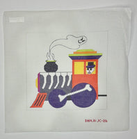 Boo Choo Choo (4 canvases) with stitch guide
