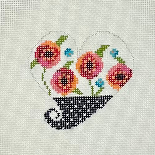 Heart with Flowers