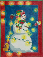 Snowman with Lights
