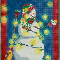 Snowman with Lights