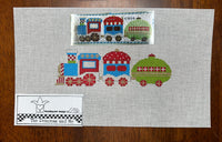 Christmas Circus Train with stitch guide
