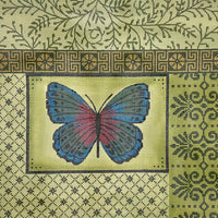 Blue Butterfly and Pattern