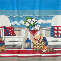 Red, White & Blue Beach with stitch guide