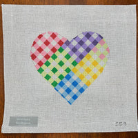 Gingham Patchwork Heart