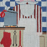 Chef Santa Standup with stitch guide