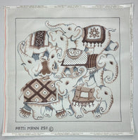 Elephant Collage - Browns
