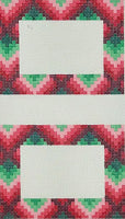 Bargello Holiday Place Cards
