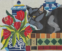 Cat and Mouse w/ Ginger Jars
