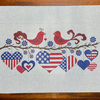 Patriotic Love Birds