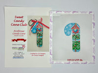Birdhouse Candy Cane with stitch guide
