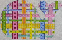 Medium Whale - Woven Ribbons - Multi Brights
