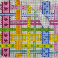 Medium Whale - Woven Ribbons - Multi Brights