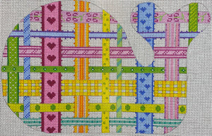 Medium Whale - Woven Ribbons - Multi Brights