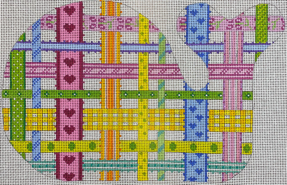 Medium Whale - Woven Ribbons - Multi Brights