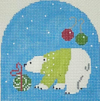 Polar Bear - Lime Green Sweater
