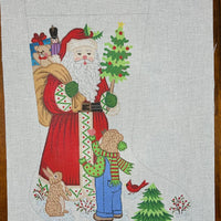 Boy with Santa Stocking