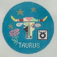 Taurus Zodiac Round
