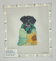 Black Labrador in Purse
