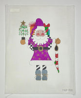 Feather Tree Santa - Purple
