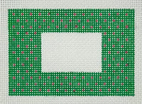 Small Frame - Lily Green with Pink Dots
