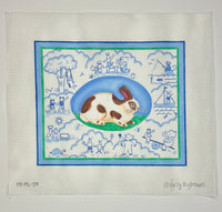 Bunny Toile - Blues
