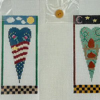Set of 4 Seasons Mini Hearts with stitch guides