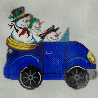 Blue Bug with Snowmen